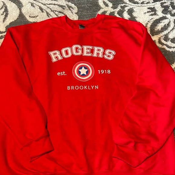 Avengers. Marvel. Red sweatshirt. Rogers. New. - Picture 1 of 3